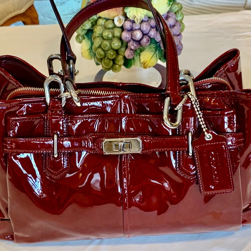 Coach Satchels bag, Patent leather